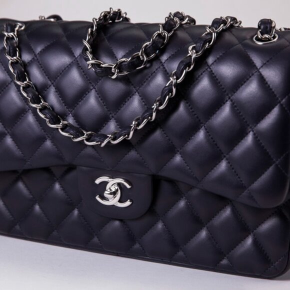 Chanel Vintage Navy double flap JUMBO classic. NIB. Perfect condition. - Picture 4 of 4
